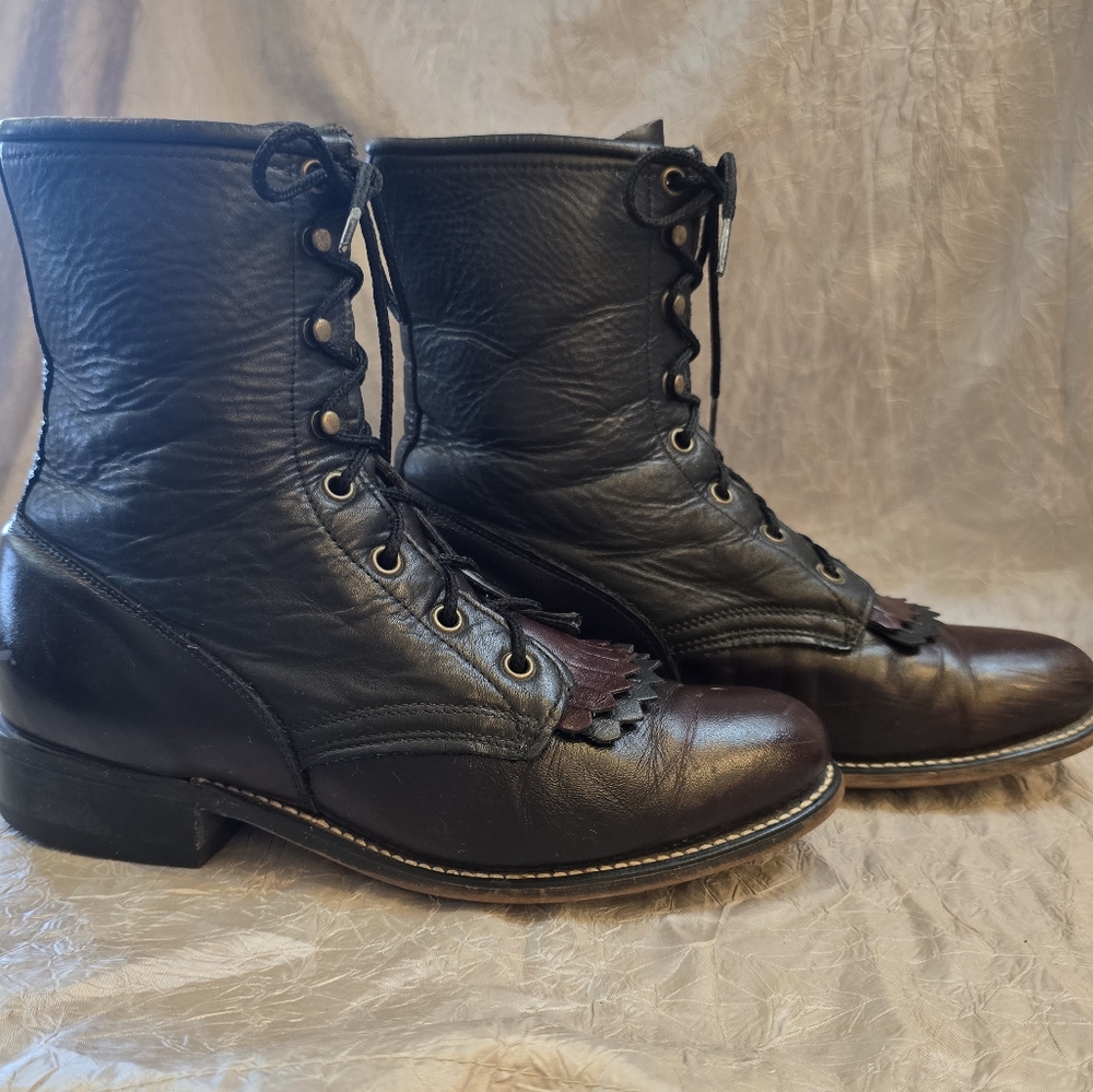 LAREDO ROPER BOOTS SZ8 - Picture 3 of 16